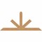Ekena Millwork Saratoga Timber Gable Bracket, Western Red Cedar, 84"W x 38"H x 3 1/2"D x 5 1/2"F, 11/12 Pitch GBW084X38X0406SAR00SWR - alternate 1